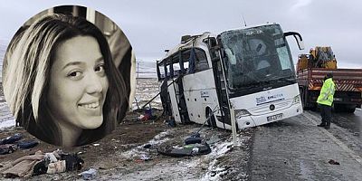 Konya'da devrilen tur otobüsünde bulunan Çeşmeli Aslıhan Akdoğan hayatını kaybetti